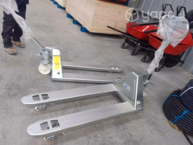 LLEGANDO Traspaleta Transpaleta Galvanizada de 3 T