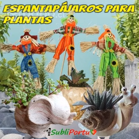 Espantapajaros Para Plantas, Decoración, Jardín