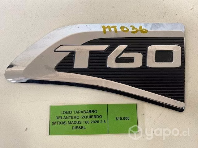 Logo tapabarro del izq (MT036) Maxus T60 2020 2.8
