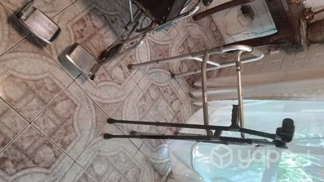 Silla de ruedas + burrito + 2 bastones