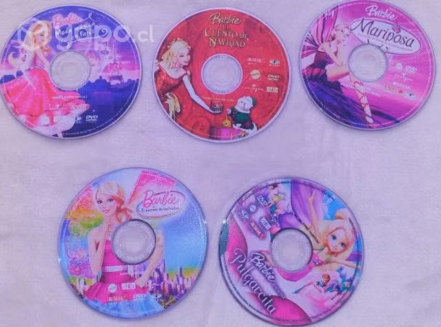 Barbie lote 5 peliculas en DVD originales