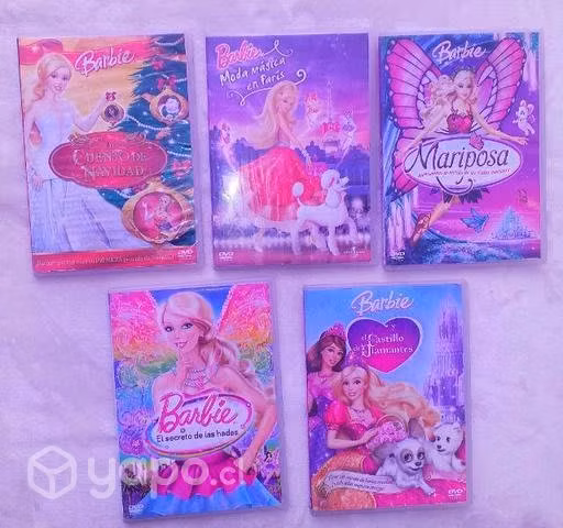 Barbie lote 5 peliculas en DVD originales