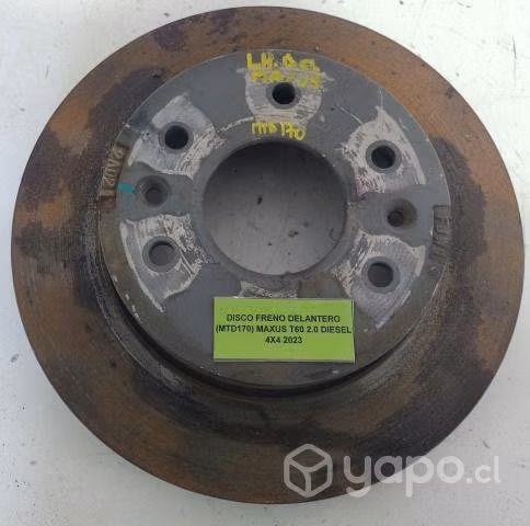 Disco Freno Delantero (MTD170) Maxus T60 2.0 2023