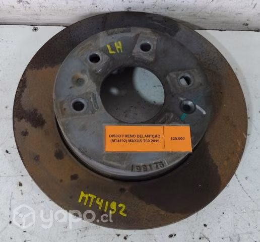 Disco Freno Delantero (MT4192) Maxus T60 2019 4x2