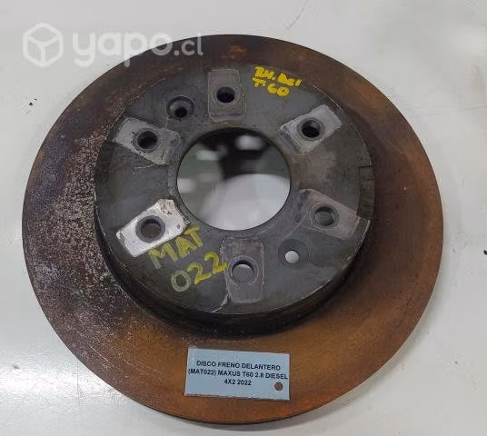 Disco Freno Del (MAT022) Maxus T60 2.8 Diesel 2022