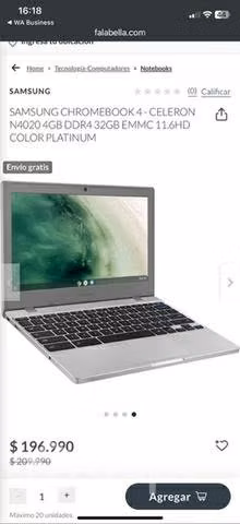 Notebook chromebook Samsung 4