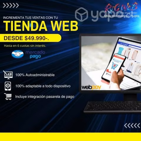 Hacemos tu Tienda Online solo pagas 1 vez al año