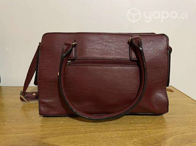 Cartera burdeo AMPHORA - Imagen 2
