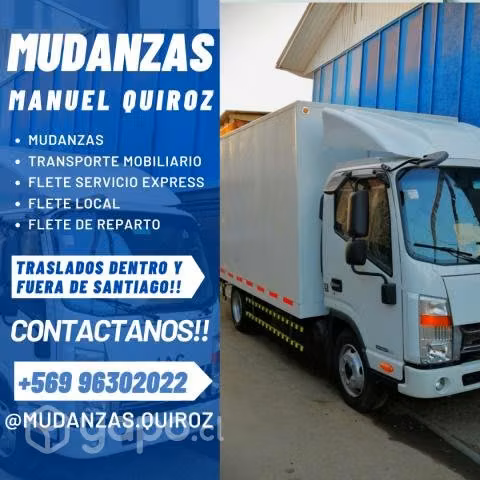 Fletes y mudanzas dentro y fuera de Santiago