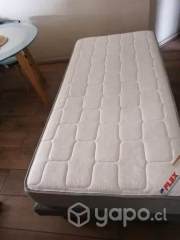 Cama 1 plaza contiene base más colchón Excelente e - Imagen 3