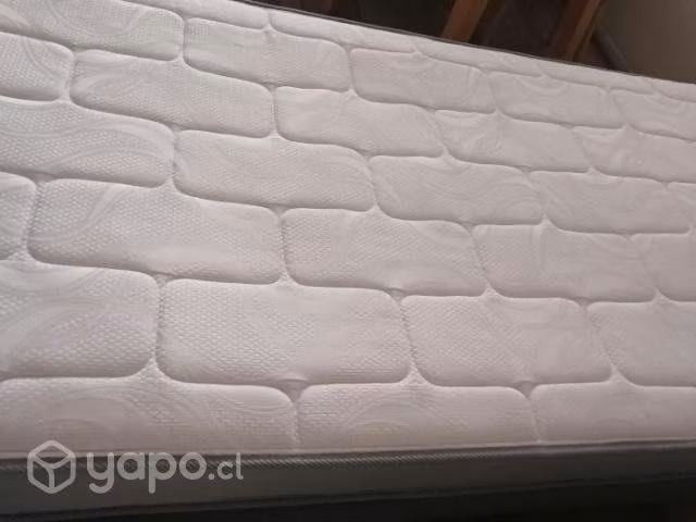 Cama 1 plaza contiene base más colchón Excelente e - Imagen 2