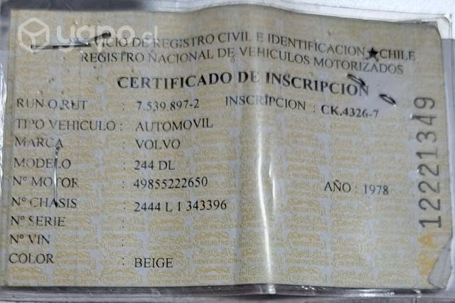 Vendo Volvo, una reliquia