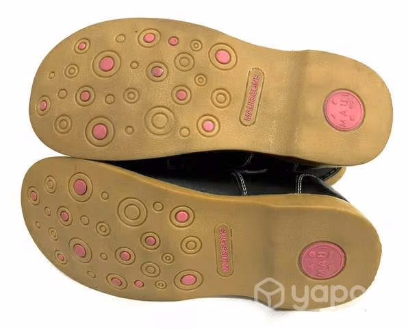 Zapato Escolar de Cuero Marca Maui&sons N*36 Negro