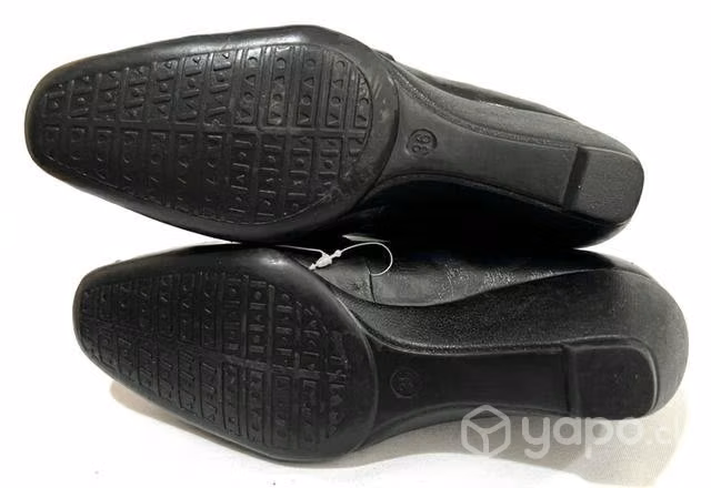 Zapato 100% Sintético Marca Aziz Moño N*36 Negro