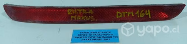 Farol Reflectante Der Parachoq Tras (DTM164) Maxus