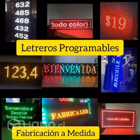 Letreros led con luz