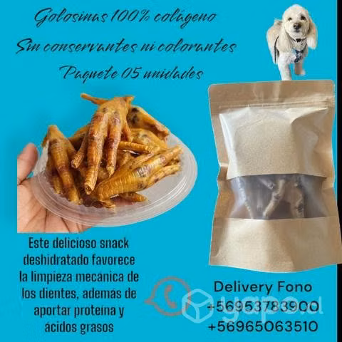 Snack para mascotas 100% naturales