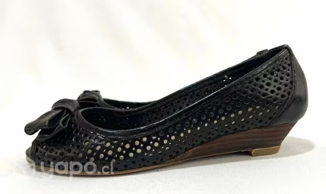 Zapato De Cuero Marca Gacel N*35 Negro