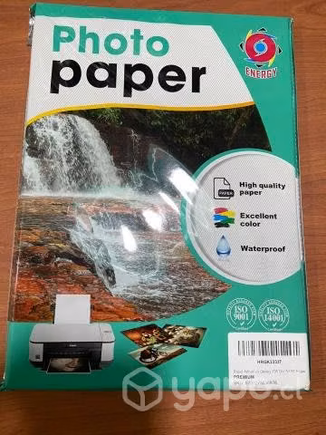 Papel fotográfico glossy adhesivo 4 pack