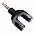 Splitter Adaptador 3.5 Mm Divisor De Auriculares