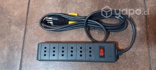 Alargador Halux 3 mts 6 posiciones e interruptor - Imagen 2