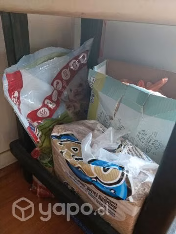 jaula 3 pisos hamster más accesorios