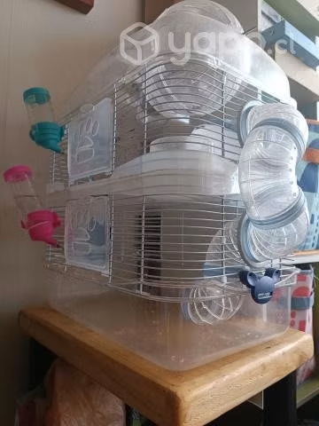 jaula 3 pisos hamster más accesorios