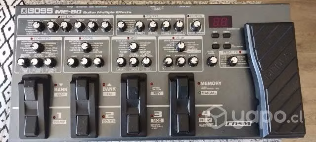 Pedalera Multiefecto BOSS ME-80 con adaptador orig