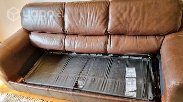 Sofa-cama de cuero 3 cuerpos marca Ashley