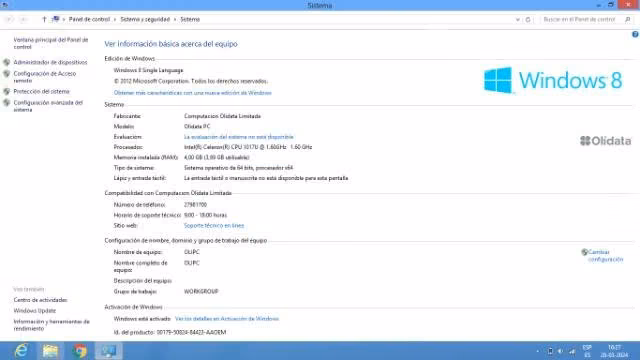 Notebook Olidata modelo X300D usado