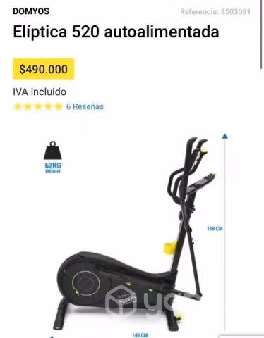ELÍPTICA 520CASI NUEVA No necesita conexión