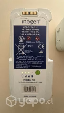 Inogen One G5, con dos baterías 6 y 13 horas.