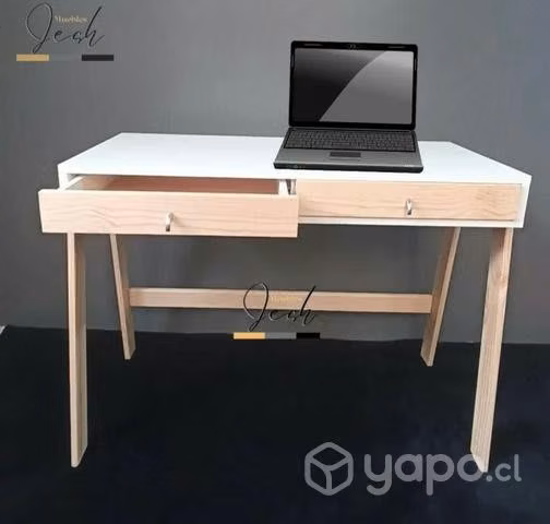 Escritorio Nórdico con dos cajones - Imagen 3