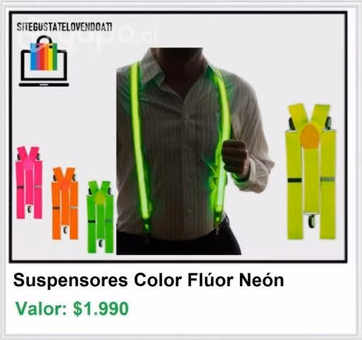 Suspensor Flúor Neón