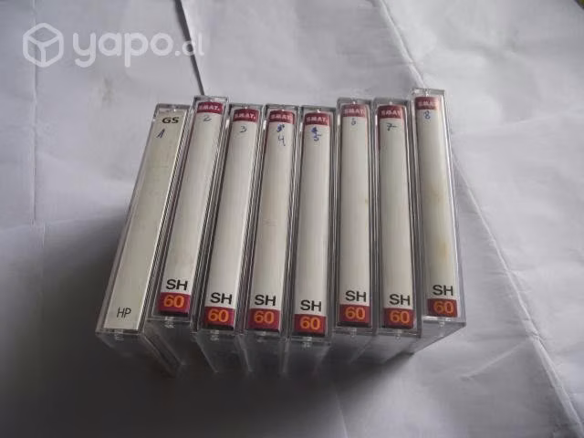 Cassettes 60 minutos grabados curso de frances