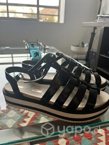 Chalas negras con blanco mujer - Imagen 2