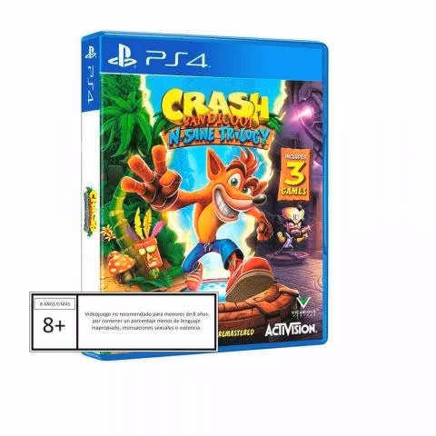 Crash Trilogia PS4 Nuevo y sellado son 3 juegos