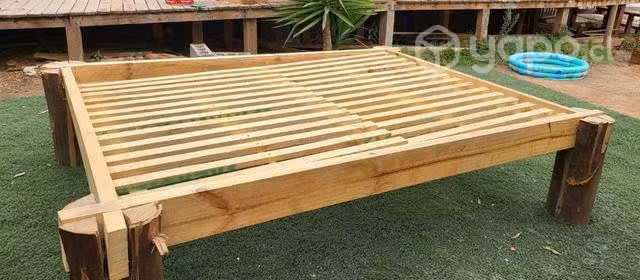 Base de cama rustica