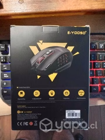 Mouse gamer mmo rgb - 19 botones