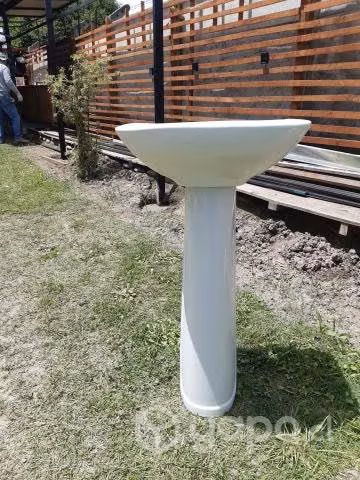 Lavamanos pedestal blanco - Imagen 2