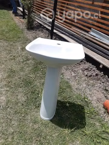 Lavamanos pedestal blanco - Imagen 3