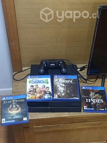 PS4, 2tb de almacenamiento y 4 juegos
