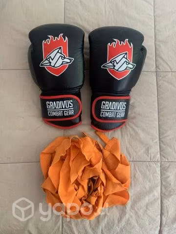 Guantes de box Gradivus, cuero, 14oz