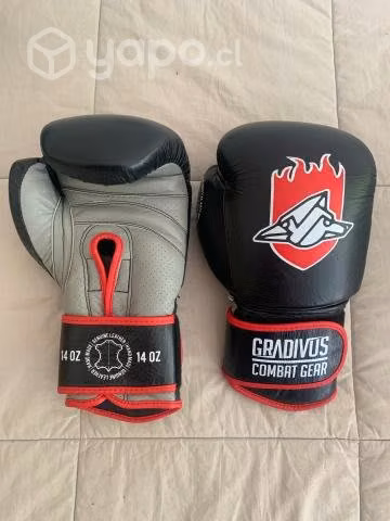 Guantes de box Gradivus, cuero, 14oz