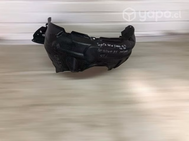 Guardafango delantero rh toyota yaris 2006-2013