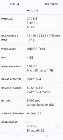 Motorola G14 - Imagen 2