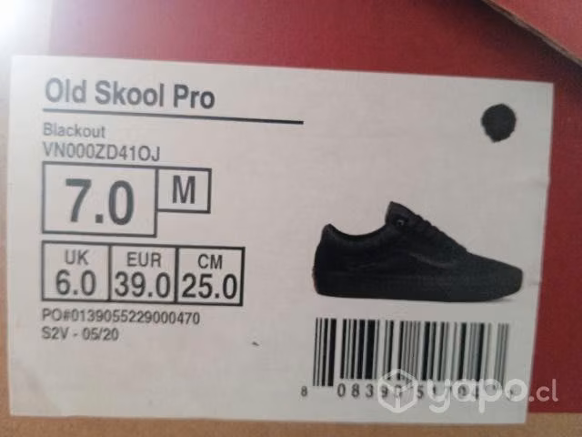 VANS Old Sckool Pro nuevas 7.0/39/25Cm