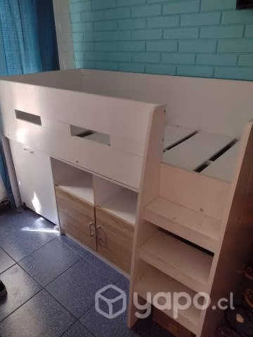 Cama funcional de 1 plaza