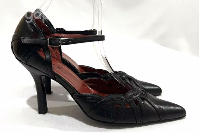 Zapato 100% Sintético Marca Aziz N*37 Negro - Imagen 2