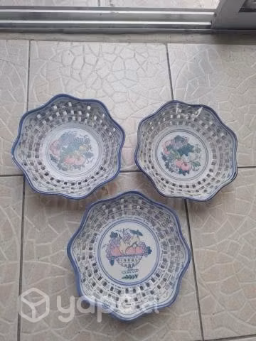 Platos calados ceramica